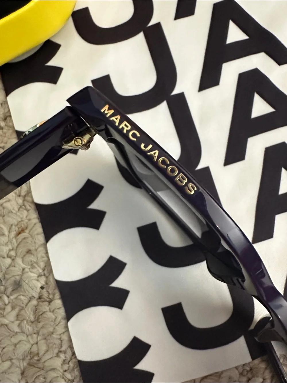 Marc Jacobs Purple Cat-Eye Sunglasses with Gradient Smoke Lenses